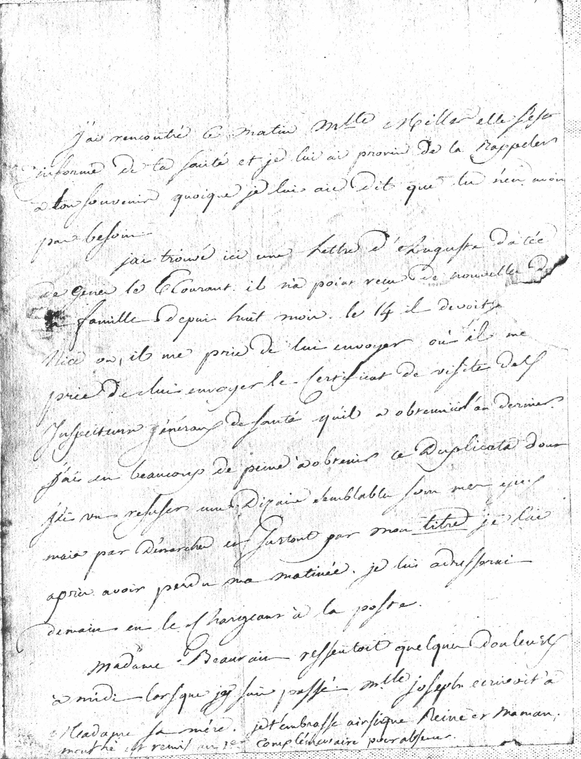 Vendredi 13 septembre 1799, 27 fructidor an VII