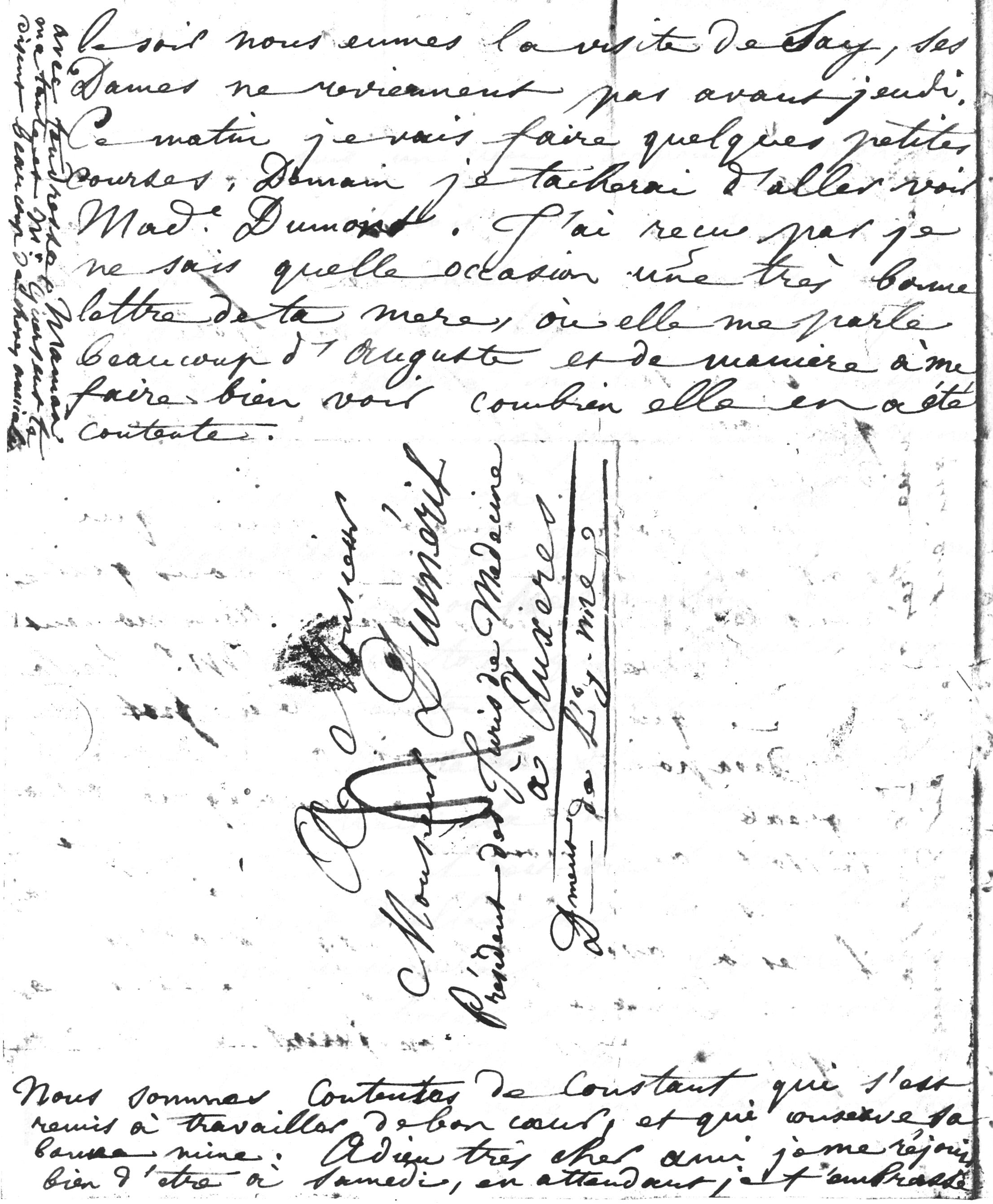 Mardi 8 octobre 1816